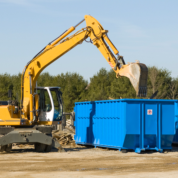 are there any restrictions on where a residential dumpster can be placed in Savage Town